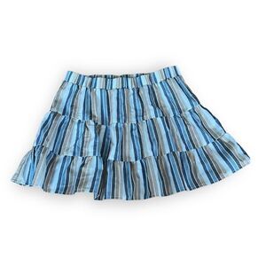 Altar'd State Striped Ruffle Skirt